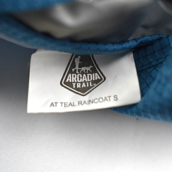 Arcadia Trail Dog Raincoat Size Small Color Teal Gently Used Condition - Picture 2 of 4